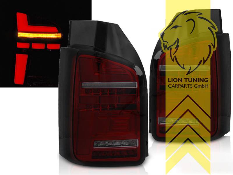 für Fahrzeuge mit Hecktüren, schwarz, rot, dynamischer LED Blinker, LED, Eintragungsfrei / mit E-Prüfzeichen