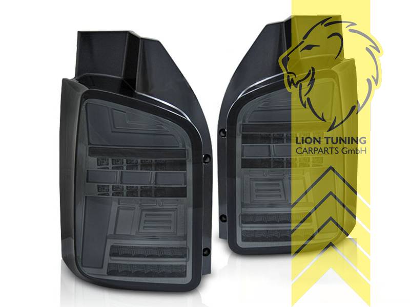 Liontuning - Tuningartikel für Ihr Auto  Lion Tuning Carparts GmbH Light  Bar LED Rückleuchten VW T5 Bus Facelift Multivan Caravelle Transporter  schwarz smoke