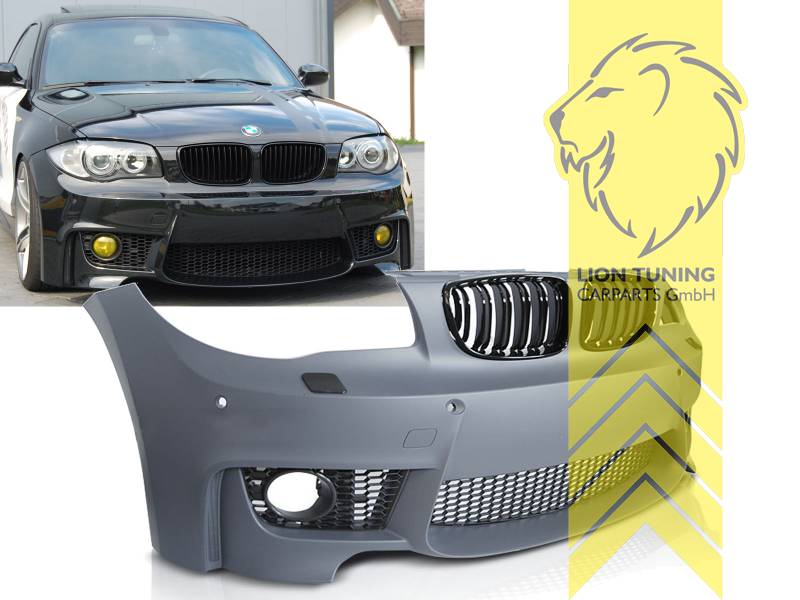 Liontuning - Tuningartikel für Ihr Auto  Lion Tuning Carparts GmbH Kennzeichenhalter  BMW E39 Limousine Touring für M-Paket Optik Stoßstange vorne