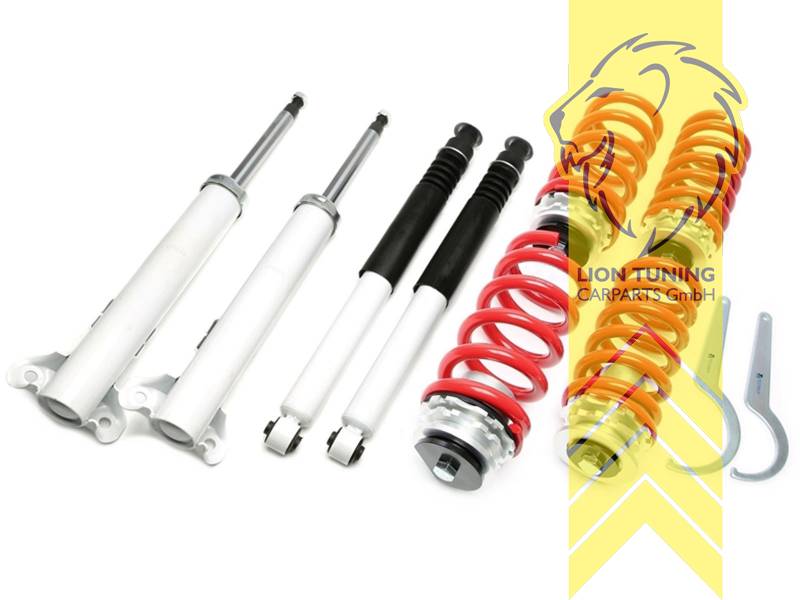 nicht für Modelle mit Niveauregulierung, fest, rot, nicht für AMG-Modelle, Nicht für Allradfahrzeuge (4WD, 4x4, 4Matic, 4Motion usw.), Stahl verzinkt, Eintragungspflichtig / Teilegutachten liegt bei