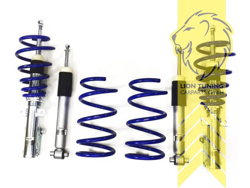 hinten müssen andere Domlager verbaut werden OE 30666271, Nur Vorderachse höhenverstellbar, für die Hinterachse werden Tieferlegungsfedern und Sportdämpfer geliefert., fest, blau, Nicht für Allradfahrzeuge (4WD, 4x4, 4Matic, 4Motion usw.), Stahl verzinkt, Eintragungspflichtig / Teilegutachten liegt bei