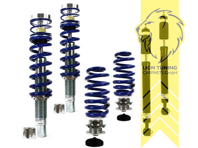 fest, blau, passend für 48,6/53mm Federbeindurchmesser (Adapter liegt bei), Nicht für Fahrzeuge mit elektronischer Dämpferverstellung., Nur für Allradfahrzeuge (4WD, 4x4, 4Motion usw.)., Stahl verzinkt, Eintragungspflichtig / Teilegutachten liegt bei