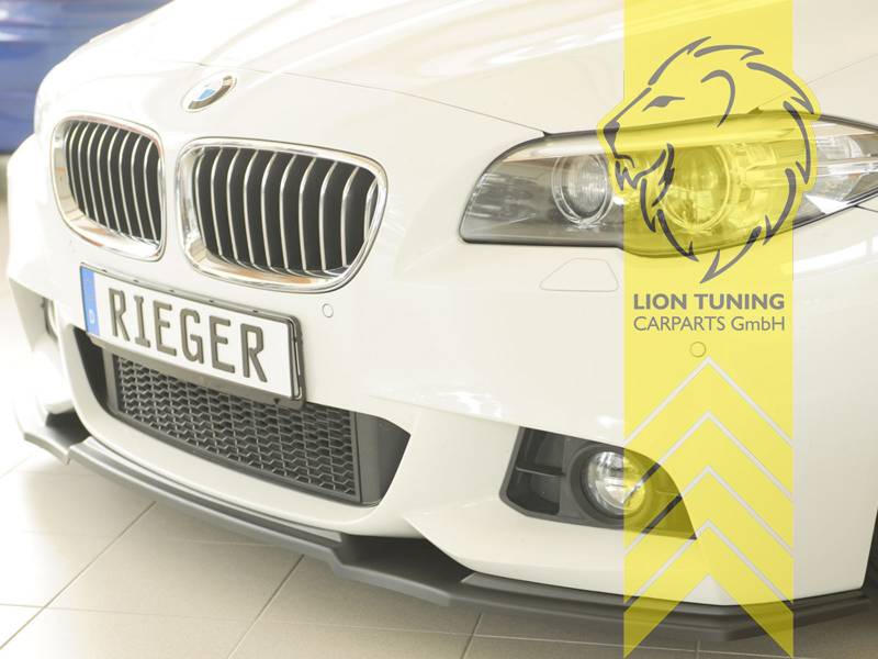Liontuning - Tuningartikel für Ihr Auto  Lion Tuning Carparts GmbH  Frontspoiler Spoilerlippe Spoiler BMW 5er F10 F11 Sport Optik schwarz  glänzend