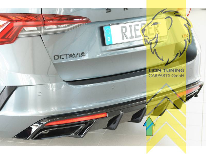 schwarz glänzend, ABS Kunststoff, Eintragungsfrei / mit ABE