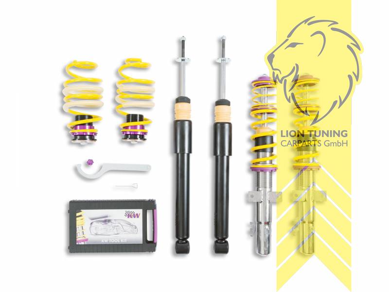 V1, gelb, Dämpfer verfügen über leicht zu bedienende Einstellräder. Bauartbedingt in der Zugstufe nur bei zugänglicher Kolbenstange., Edelstahl, Eintragungspflichtig / Teilegutachten liegt bei