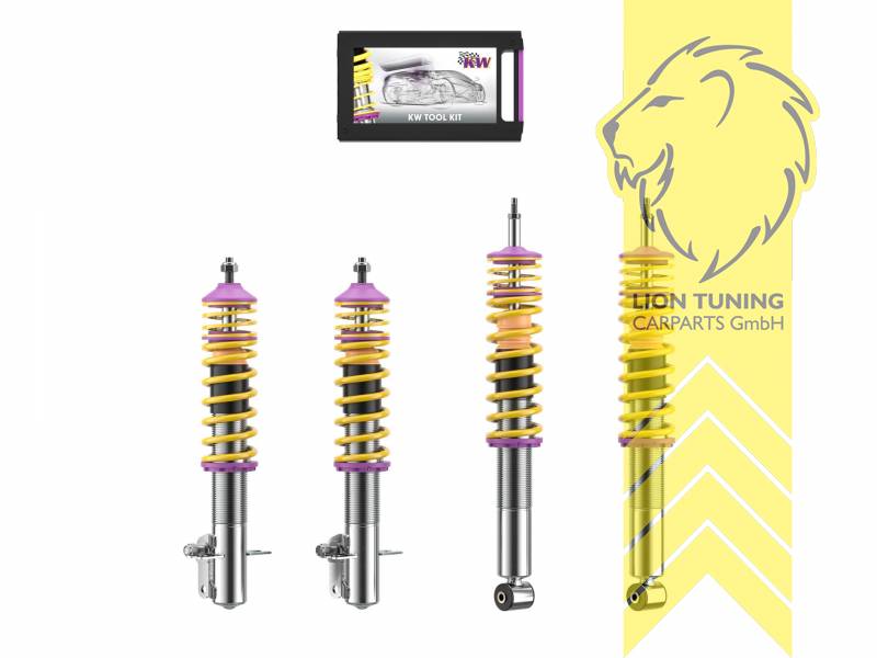 V1, gelb, Dämpfer verfügen über leicht zu bedienende Einstellräder. Bauartbedingt in der Zugstufe nur bei zugänglicher Kolbenstange., Edelstahl, Eintragungspflichtig / Teilegutachten liegt bei