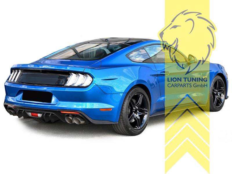 SABIB Auto Hecklippe für Ford Mustang Coupe 2015 2016 2017,Heckstoßstange  Diffusor Splitter Lippe Heckspoiler Heckstoßstangenschutz