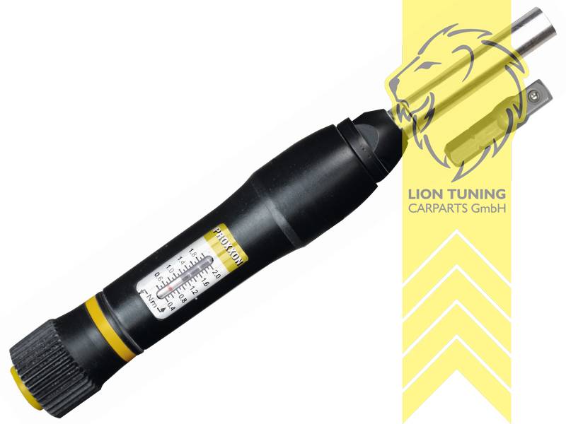 für 1/4 Zoll Vierkantantrieb (6,3 mm), 0,4 bis 2 Nm