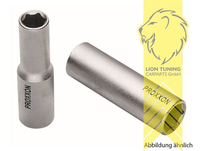 Liontuning - Tuningartikel für Ihr Auto  PROXXON 1/2 Zoll Tiefbett  Steckschlüsseleinsatz Nuss 79 mm lang HX 10