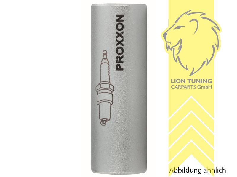Liontuning - Tuningartikel für Ihr Auto  PROXXON 1/2 Zoll  Steckschlüsseleinsatz Nuss mit Magneteinsatz für Zündkerzen 65 mm lang 16