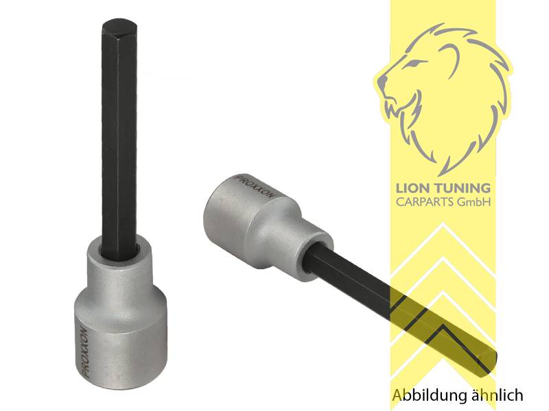 für 1/2 Zoll Vierkantantrieb (12,5 mm), HX 6, Chrom-Vanadium-Stahl, 100 mm