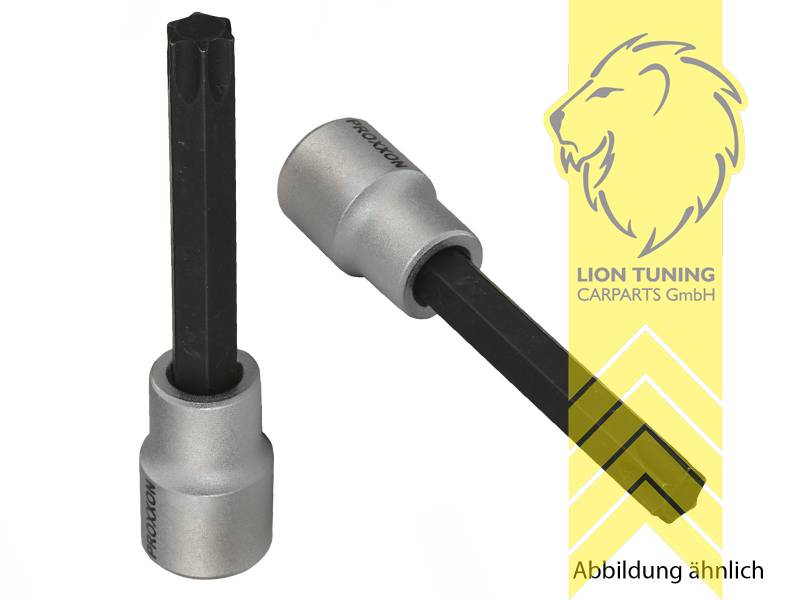 Liontuning - Tuningartikel für Ihr Auto  PROXXON 1/2 Zoll Tamper Nuss  Steckschlüsseleinsatz 100 mm lang TX 40
