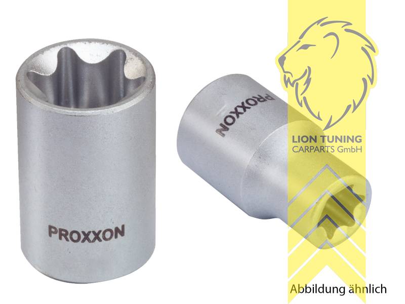 für 3/8 Zoll Vierkantantrieb (9,5 mm), E 8, Chrom-Vanadium-Stahl