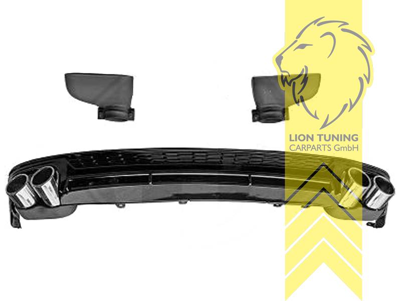 Liontuning - Tuningartikel für Ihr Auto  Lion Tuning Carparts GmbH  Heckansatz Heckspoiler Diffusor Audi A6 4G C7 Limousine RS6 Optik
