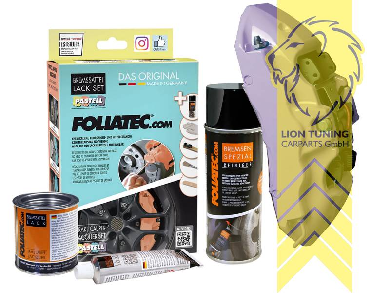 Liontuning - Tuningartikel für Ihr Auto  Lion Tuning Carparts GmbH Foliatec  Bremssattel Lack Set Farbe NEON Grün