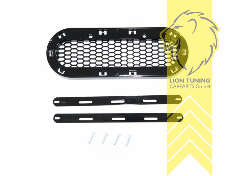 schwarz glänzend, nur passend für Audi-Ringe mit OE-Referenznummer 8P853605, ABS Kunststoff