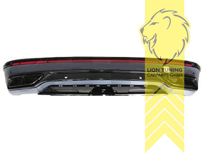 schwarz glänzend, PP Kunststoff, für Fahrzeuge mit PDC, Eintragungsfrei / als Ersatzteil verwendbar, Eintragungsfrei / mit ABE