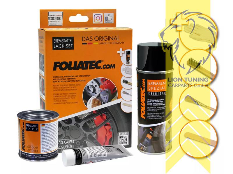 Liontuning - Tuningartikel für Ihr Auto  Lion Tuning Carparts GmbH Foliatec  Bremssattel Lack Set Farbe Speed gelb
