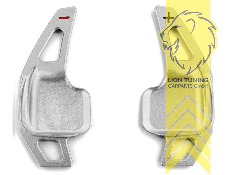 Liontuning - Tuningartikel für Ihr Auto  Alu Schaltwippen Verlängerung  Schaltpaddel für diverse BMW Modelle mit M Paket Lenkrad silber