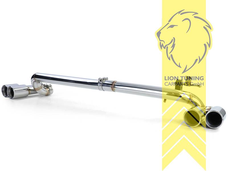 Liontuning - Tuningartikel für Ihr Auto  Lion Tuning Carparts GmbH  Edelstahl Endrohre Auspuff Blende 4 Rohr Kit für BMW F10 F11