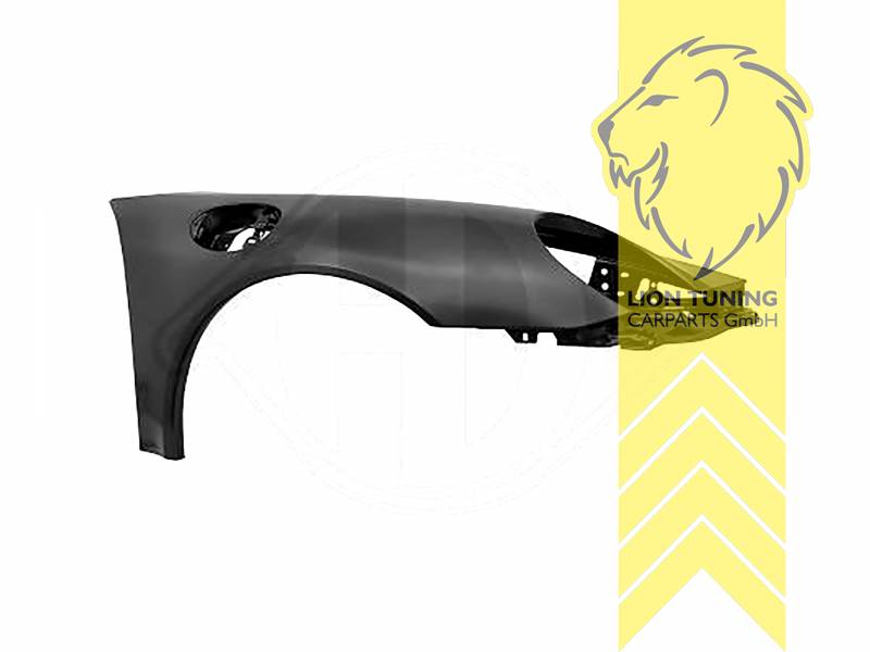 nur für rechts (Beifahrerseite), Metall / Stahl, schwarz - lackierfähig, Eintragungsfrei / als Ersatzteil verwendbar