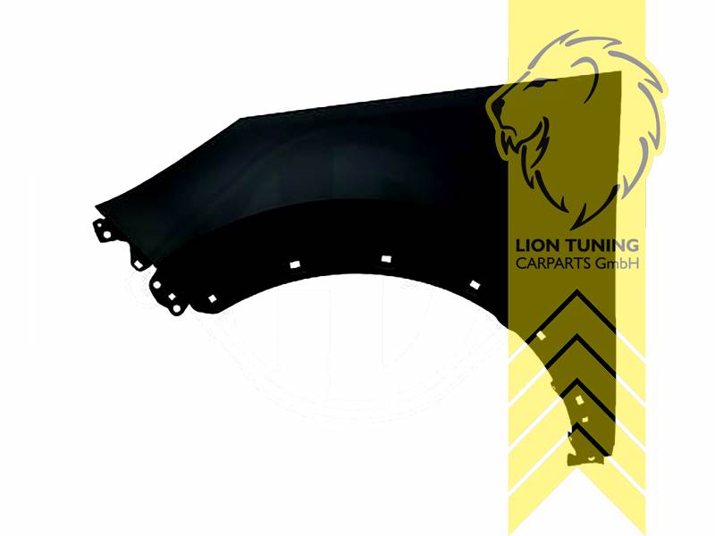 nur für links (Fahrerseite), Metall / Stahl, schwarz - lackierfähig, Eintragungsfrei / als Ersatzteil verwendbar