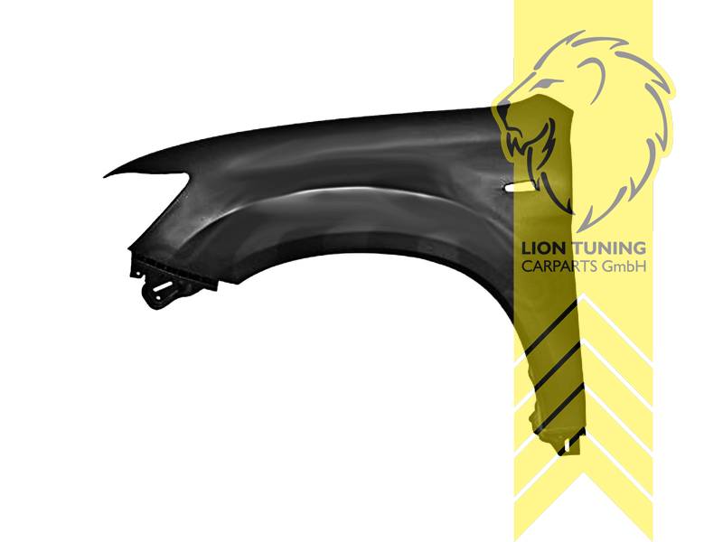 nur für links (Fahrerseite), Metall / Stahl, schwarz - lackierfähig, Eintragungsfrei / als Ersatzteil verwendbar