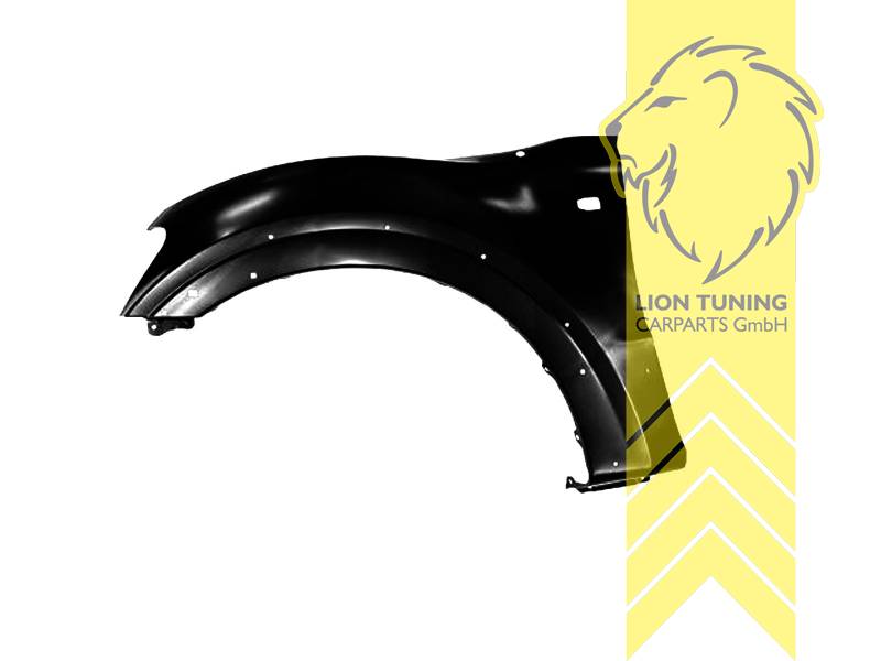 nur für rechts (Beifahrerseite), Metall / Stahl, schwarz - lackierfähig, Eintragungsfrei / als Ersatzteil verwendbar