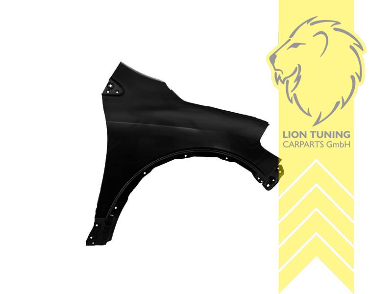 nur für rechts (Beifahrerseite), Metall / Stahl, schwarz - lackierfähig, Eintragungsfrei / als Ersatzteil verwendbar