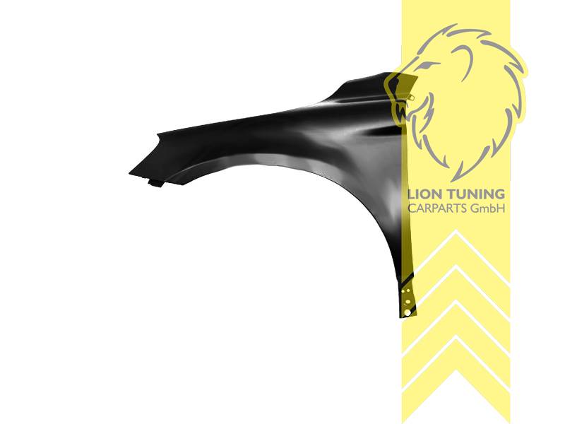 nur für links (Fahrerseite), Metall / Stahl, schwarz - lackierfähig, Eintragungsfrei / als Ersatzteil verwendbar