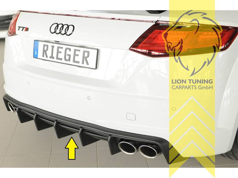 links und rechts für Doppel Endrohr, schwarz matt, nur passend für Modelle mit S-Line, ABS Kunststoff, schwarz - lackierfähig, Eintragungsfrei / mit ABE