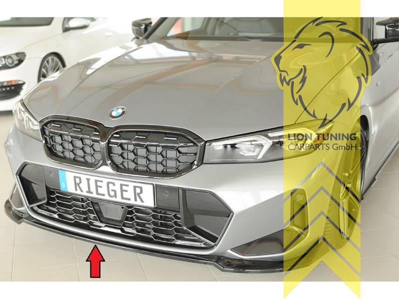 schwarz glänzend, nur passend für M-Paket Stoßstange, ABS Kunststoff, Eintragungsfrei / mit ABE