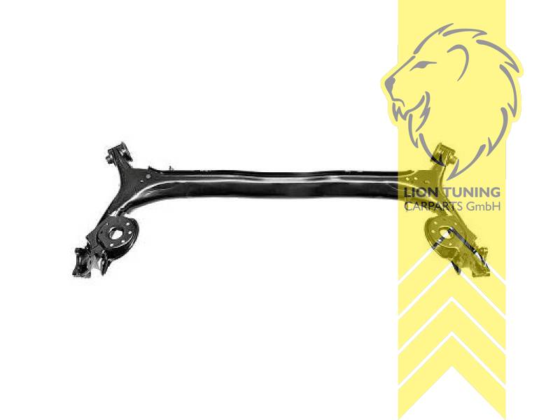 schwarz, Ersatz zu OE Nummer: 42100-SMG-E05, Hinterachse mit Lagerungen, Metall / Stahl