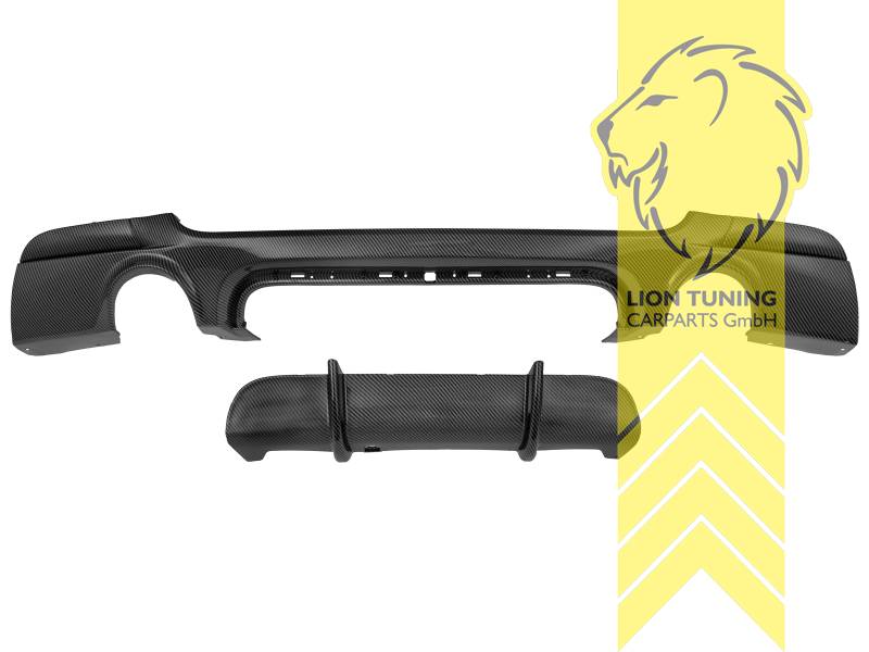 links und rechts, carbon Optik, nur passend für Fahrzeuge mit M-Paket, PP Kunststoff, Eintragungsfrei / als Ersatzteil verwendbar