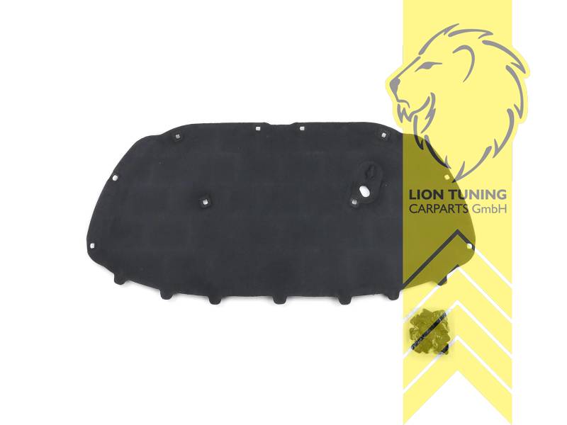 Bitte vor dem Kauf mit Originalteilenummer vergleichen, 6R0863831B, mit Befestigungsmaterial (Kunststoffclips), Schallschutzbaumwolle, Eintragungsfrei / als Ersatzteil verwendbar