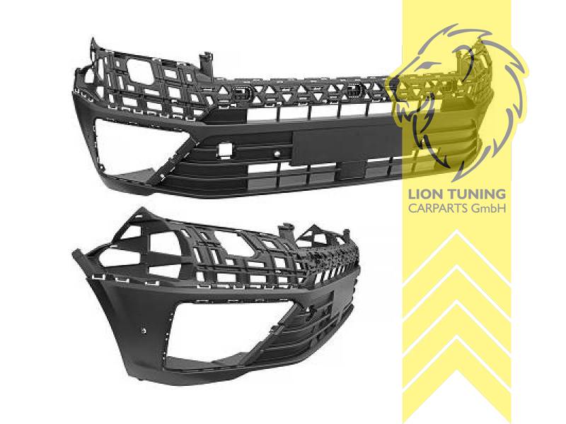 PP Kunststoff, schwarz mit Struktur - wie original, für Fahrzeuge mit 6 PDC, für Fahrzeuge mit Radar (ACC), für Fahrzeuge ohne SRA, Eintragungsfrei / als Ersatzteil verwendbar