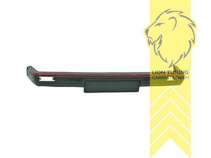 mit roter Leiste, PP Kunststoff, schwarz mit Struktur - wie original, Eintragungsfrei / als Ersatzteil verwendbar