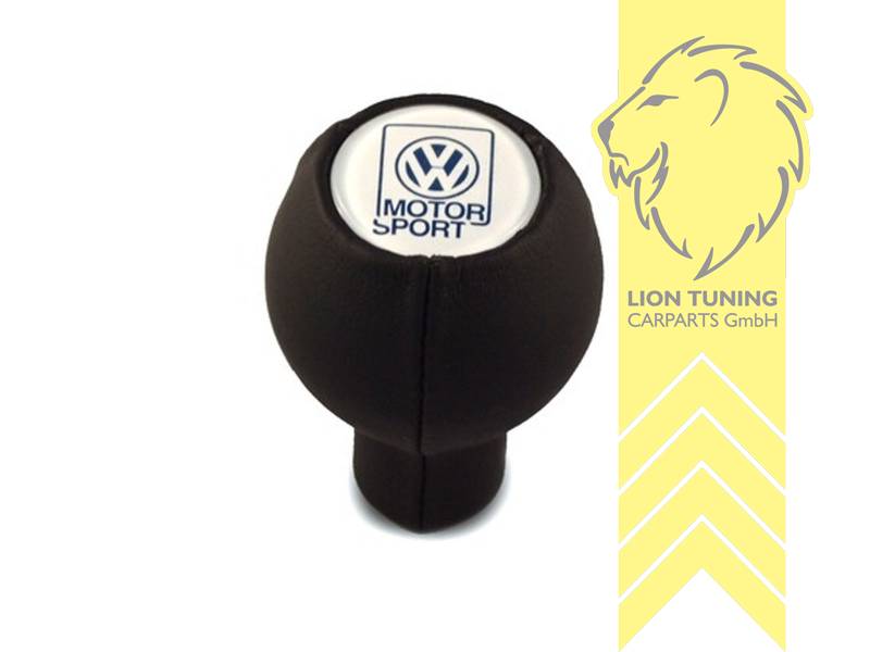 Liontuning - Tuningartikel für Ihr Auto  Original VW Motorsport Leder  Schaltknauf für Schaltgestänge