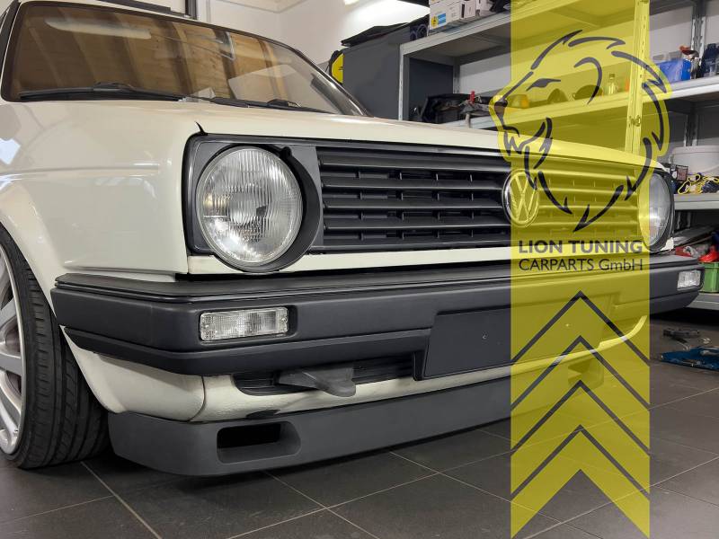 2x Frontspoilerlippe breit Spoiler Lippe Stoßstange passt für VW Golf 3 ab  91-97