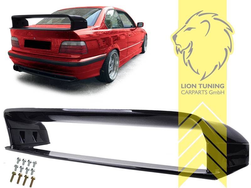 Liontuning - Tuningartikel für Ihr Auto  Lion Tuning Carparts GmbH  Hecklippe Spoiler Heckspoiler Kofferraum Lippe M-Paket Optik BMW E36 Coupe  Limo