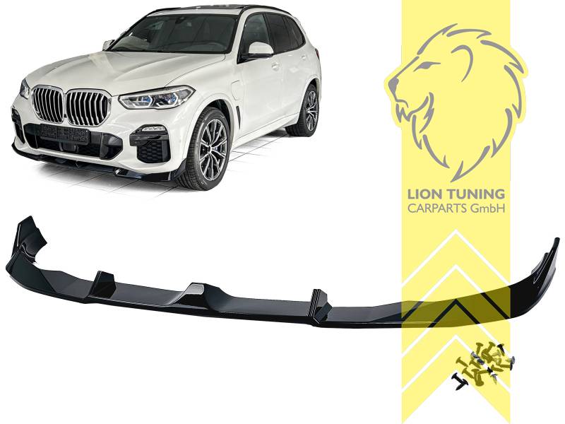 Liontuning - Tuningartikel für Ihr Auto  Lion Tuning Carparts GmbH  Frontspoiler Spoilerlippe Spoiler BMW 5er F10 F11 Sport Optik schwarz  glänzend