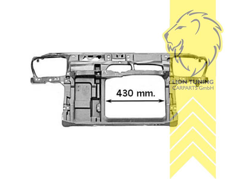 nur passend für 430mm Lüfter, nur passend für Fahrzeuge ohne Klimaanlage, Metall / Stahl, Eintragungsfrei / als Ersatzteil verwendbar