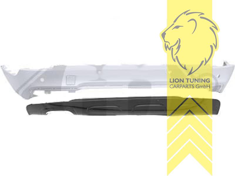 links Doppelrohr, Ersatzteile von äquivalenter Qualität für die Besitzer des Fahrzeugs (entspr. EU-Verordnung 46/2010), PP Kunststoff, grundiert, Eintragungsfrei / mit ABE