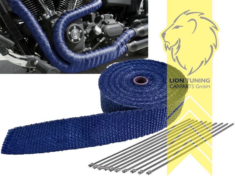 50mm, 2mm, blau, bis 900° Celsius, 10m, Titan