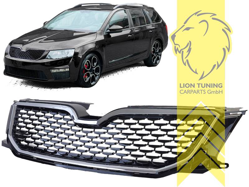 chrom, schwarz glänzend, ABS Kunststoff, Eintragungsfrei / als Ersatzteil verwendbar