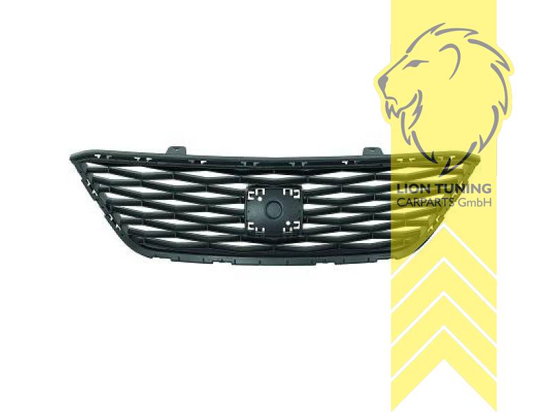 mit Emblemaufnahme, schwarz, ABS Kunststoff, Eintragungsfrei / als Ersatzteil verwendbar