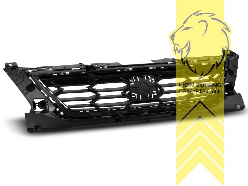 mit Emblemaufnahme, schwarz, nur passend für FR Stoßstange, ABS Kunststoff, Eintragungsfrei / als Ersatzteil verwendbar