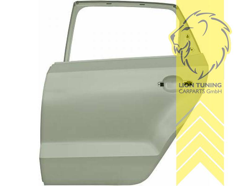 nur passend für 5-Türer, ohne Löcher für Zierleiste, Metall / Stahl, glatt - lackierfähig, Eintragungsfrei / als Ersatzteil verwendbar