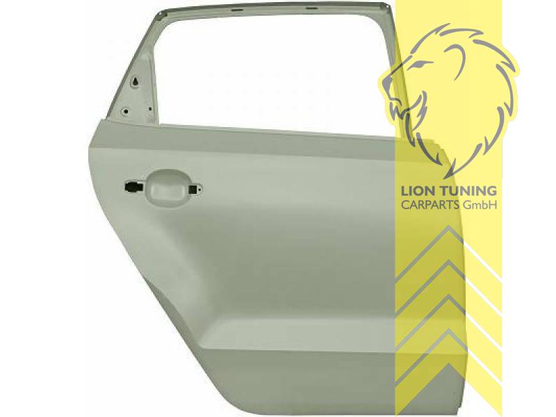 nur passend für 5-Türer, ohne Löcher für Zierleiste, Metall / Stahl, glatt - lackierfähig, Eintragungsfrei / als Ersatzteil verwendbar