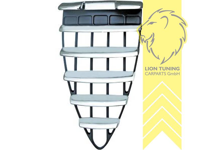 mit Emblemaufnahme, chrom, ABS Kunststoff, Eintragungsfrei / als Ersatzteil verwendbar